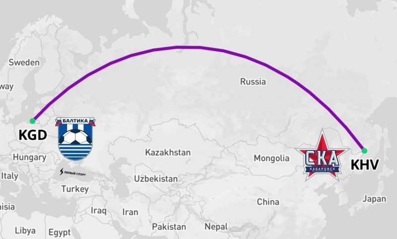 «СКА-Хабаровск» пролетит около 14 500 км